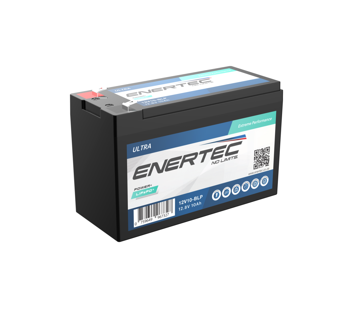 12V 10 Ah Enertec Lithium Battery
