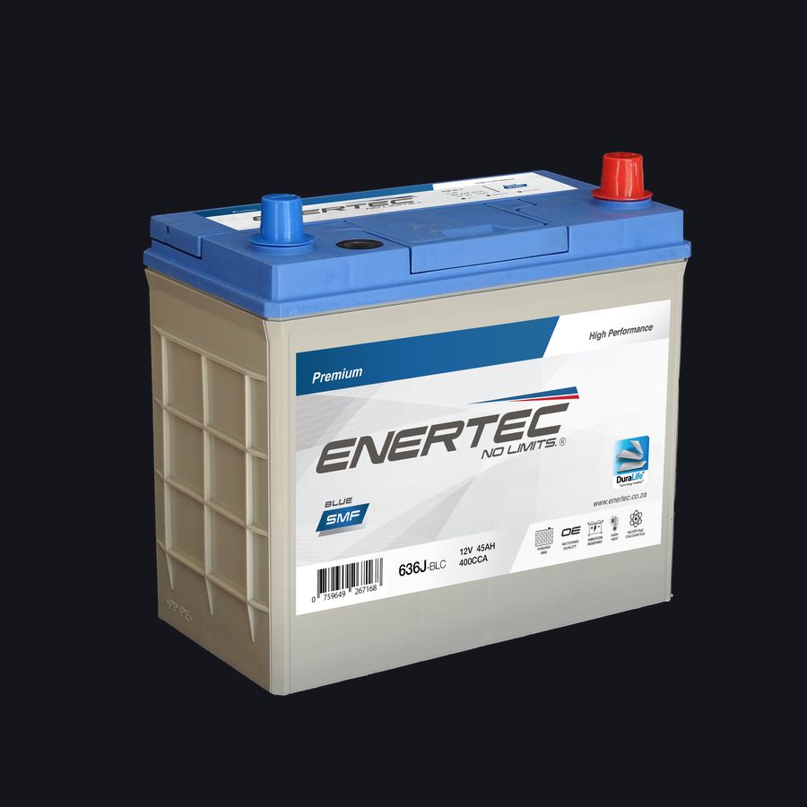 636J-BLC 12V 45Ah Enertec BLUE Lead Calcium Automotive Battery