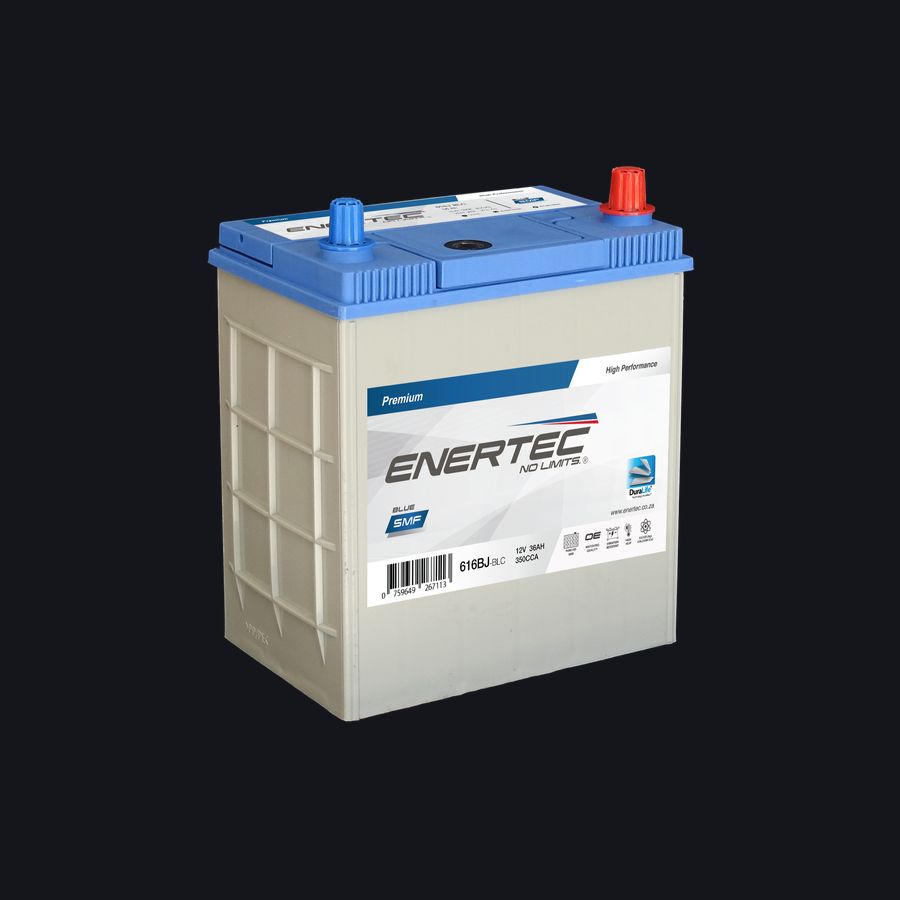 616BJ-BLC 12V 36Ah Enertec BLUE Lead Calcium Automotive Battery
