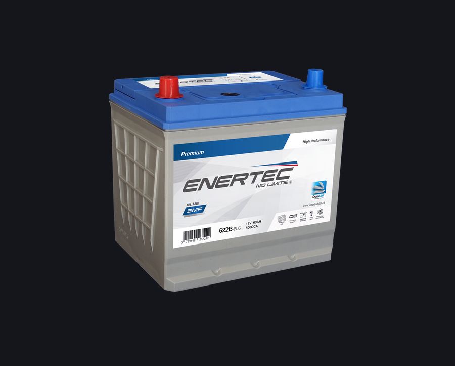 622B-BLC 12V 60Ah Enertec BLUE Lead Calcium Automotive Battery