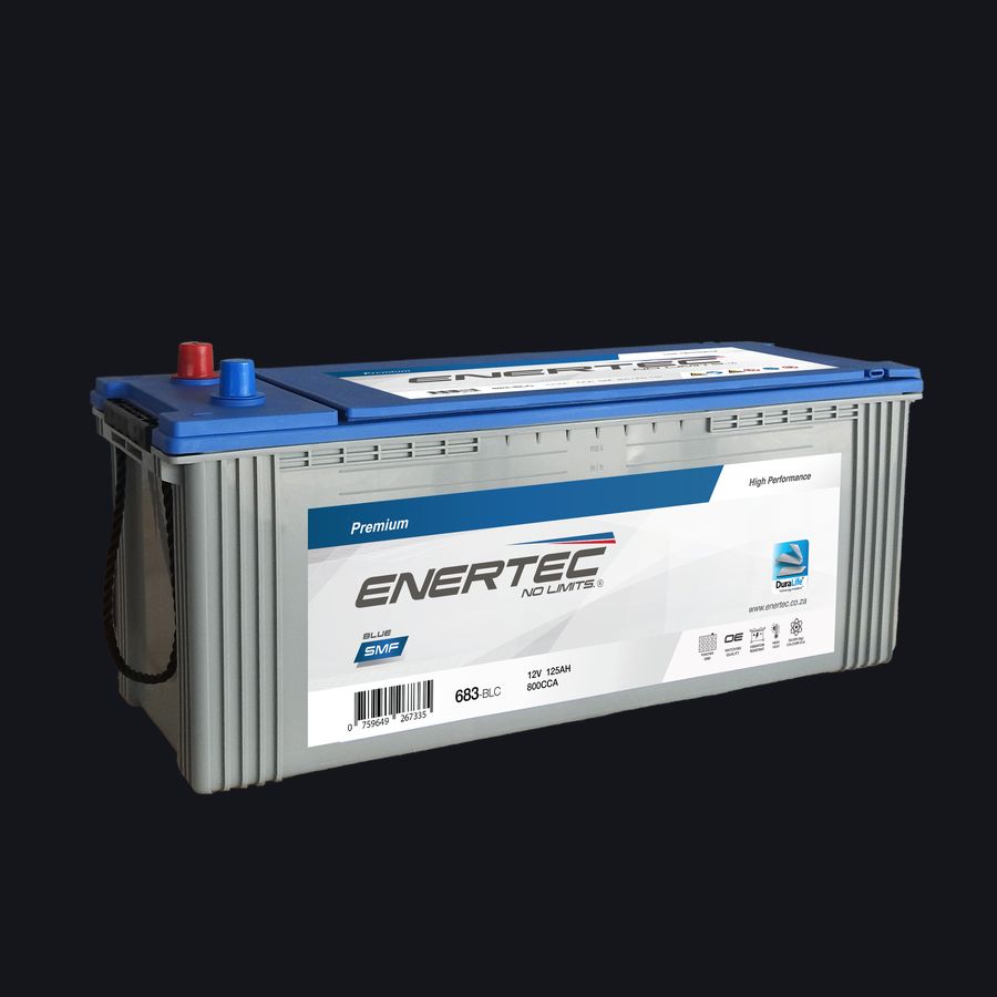 683-BLC 12V 125Ah Enertec Blue Lead Calcium Truck, Mining, and Construction Battery