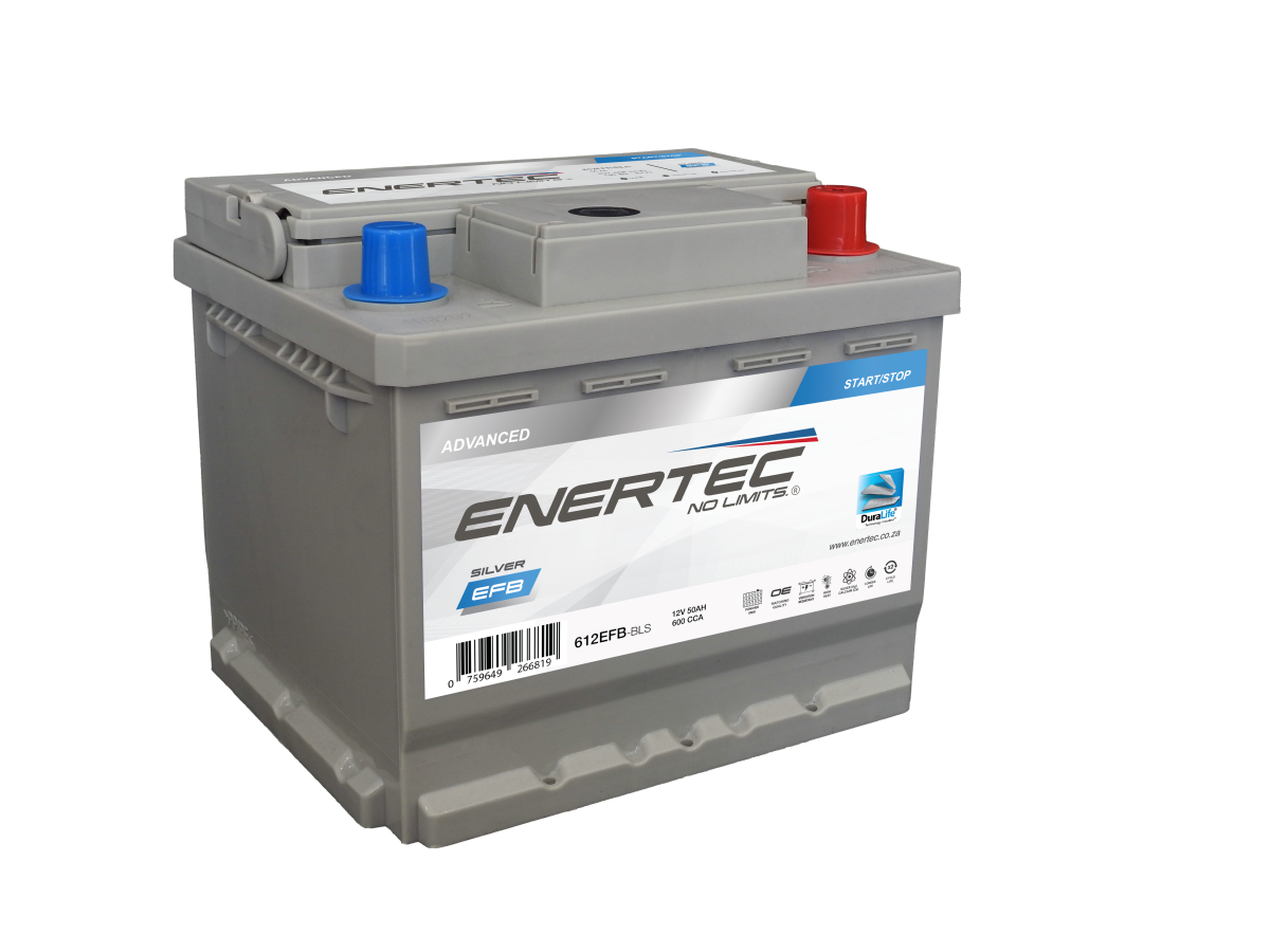 612EFB-BLS 12V 50Ah Enertec Silver EFB Automotive Battery